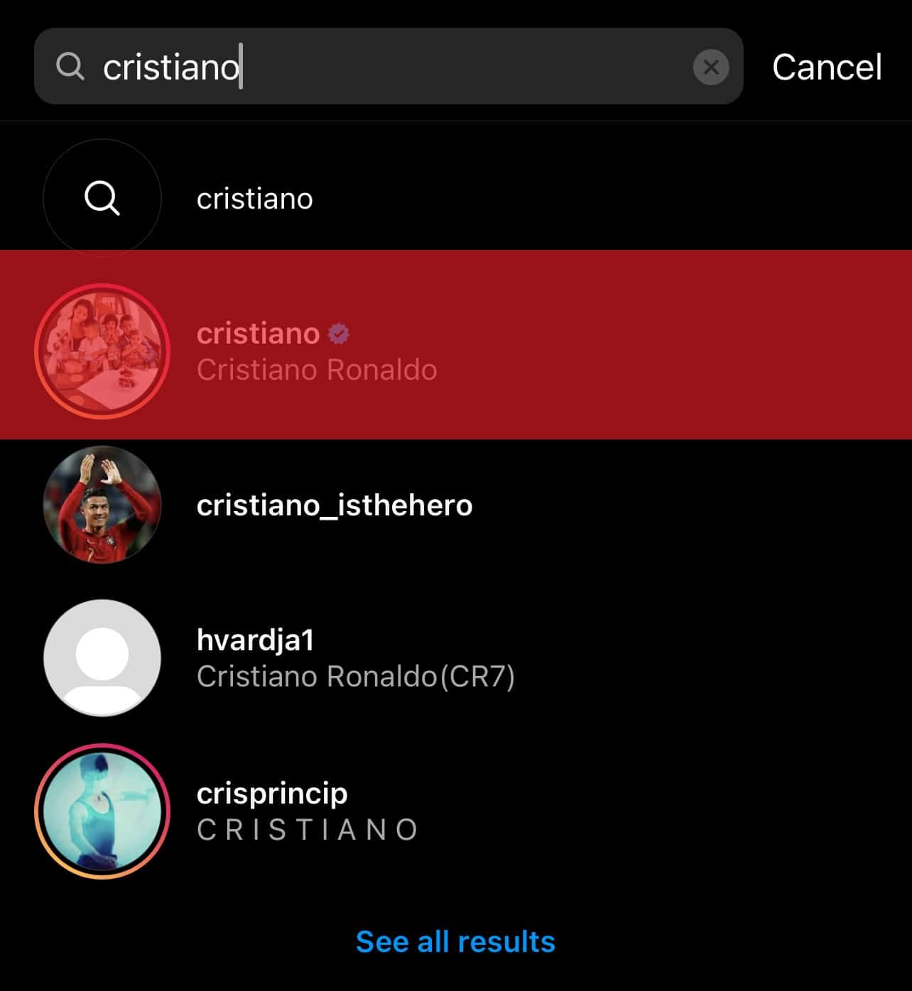 Instagram Search