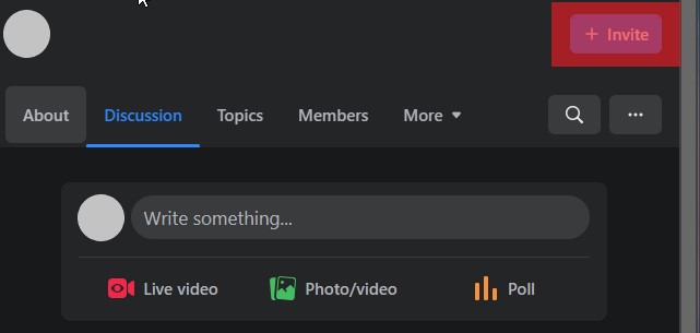 Invite Button In Facebook Group