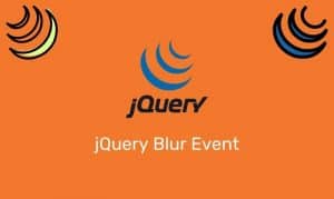 Jquery Blur Event