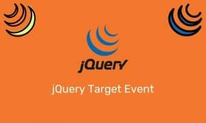 Jquery Target Event