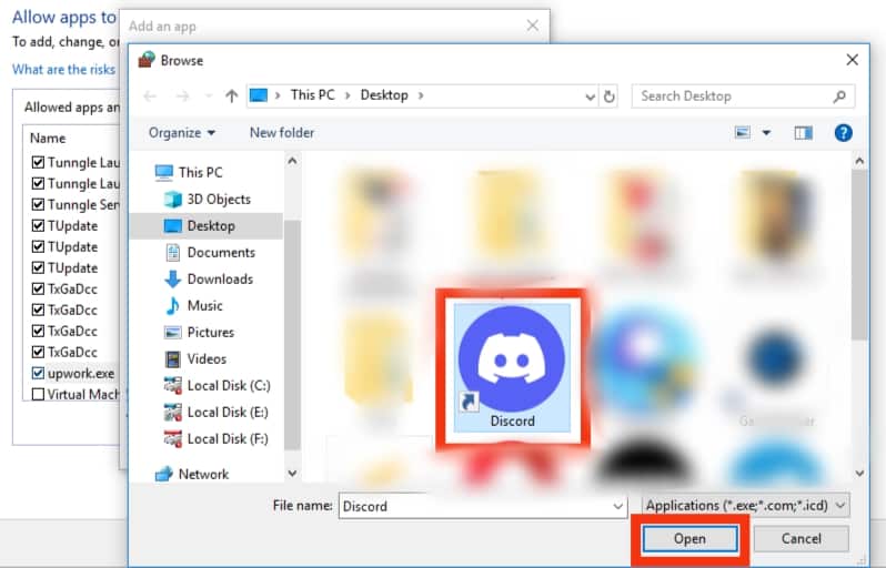 Locate And Select Discord On Pc