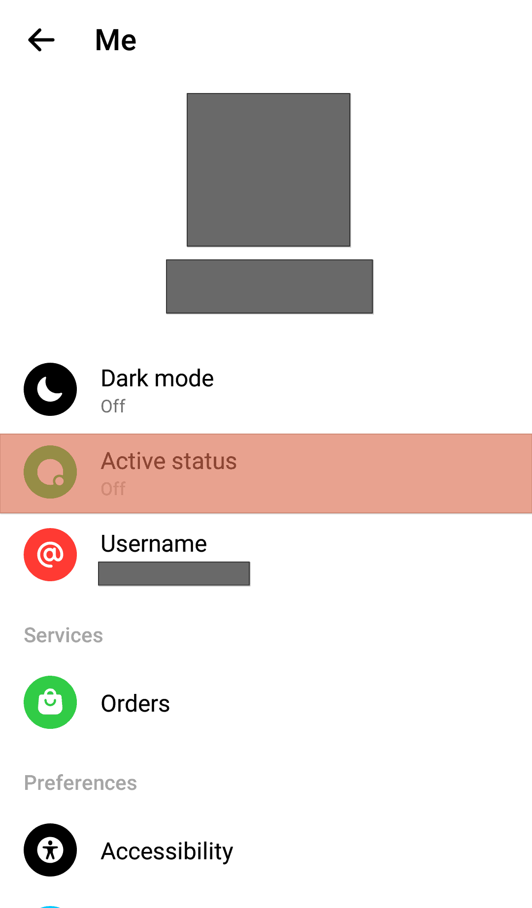 Messenger Active Status