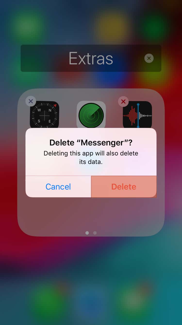 Messenger Delete App