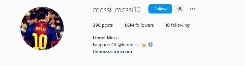 Messi Instagram Header