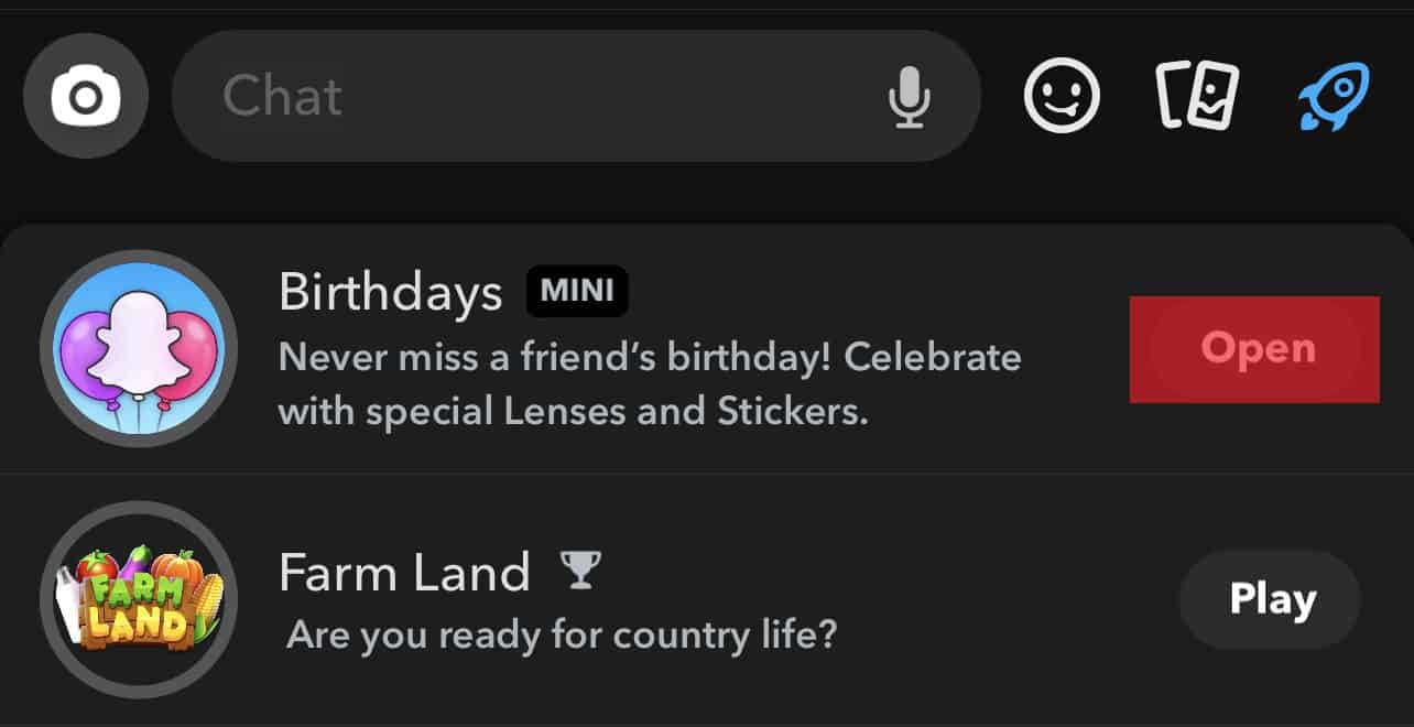 Open Birthdays On Snapchat