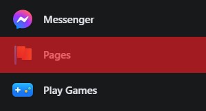 Pages In The Facebook's Left Navigation
