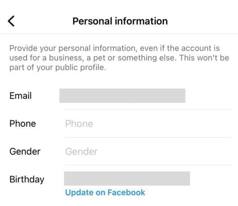 Personal Information