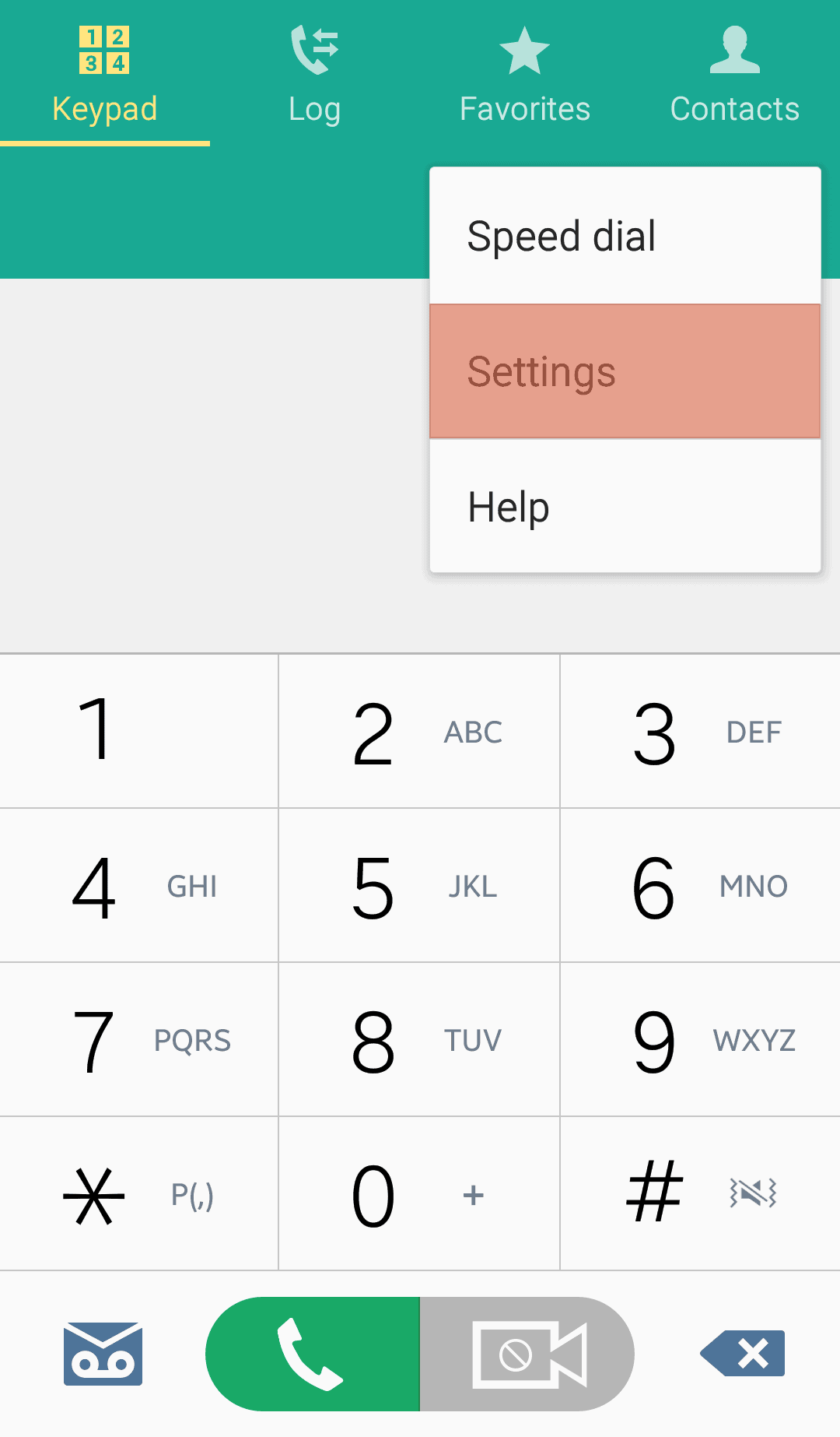 Phone App Settings