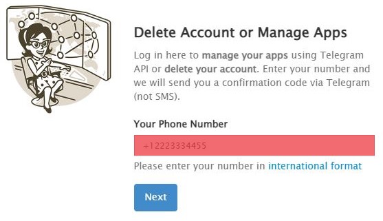 Phone Number Input On Telegram Web