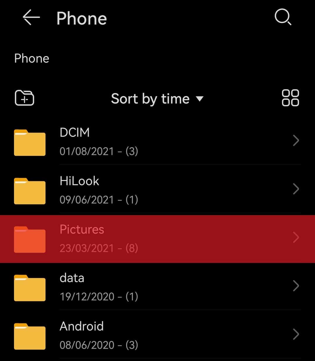 Pictures Folder In Android Files