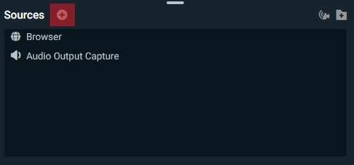 Plus Icon Next To &Quot;Sources&Quot;