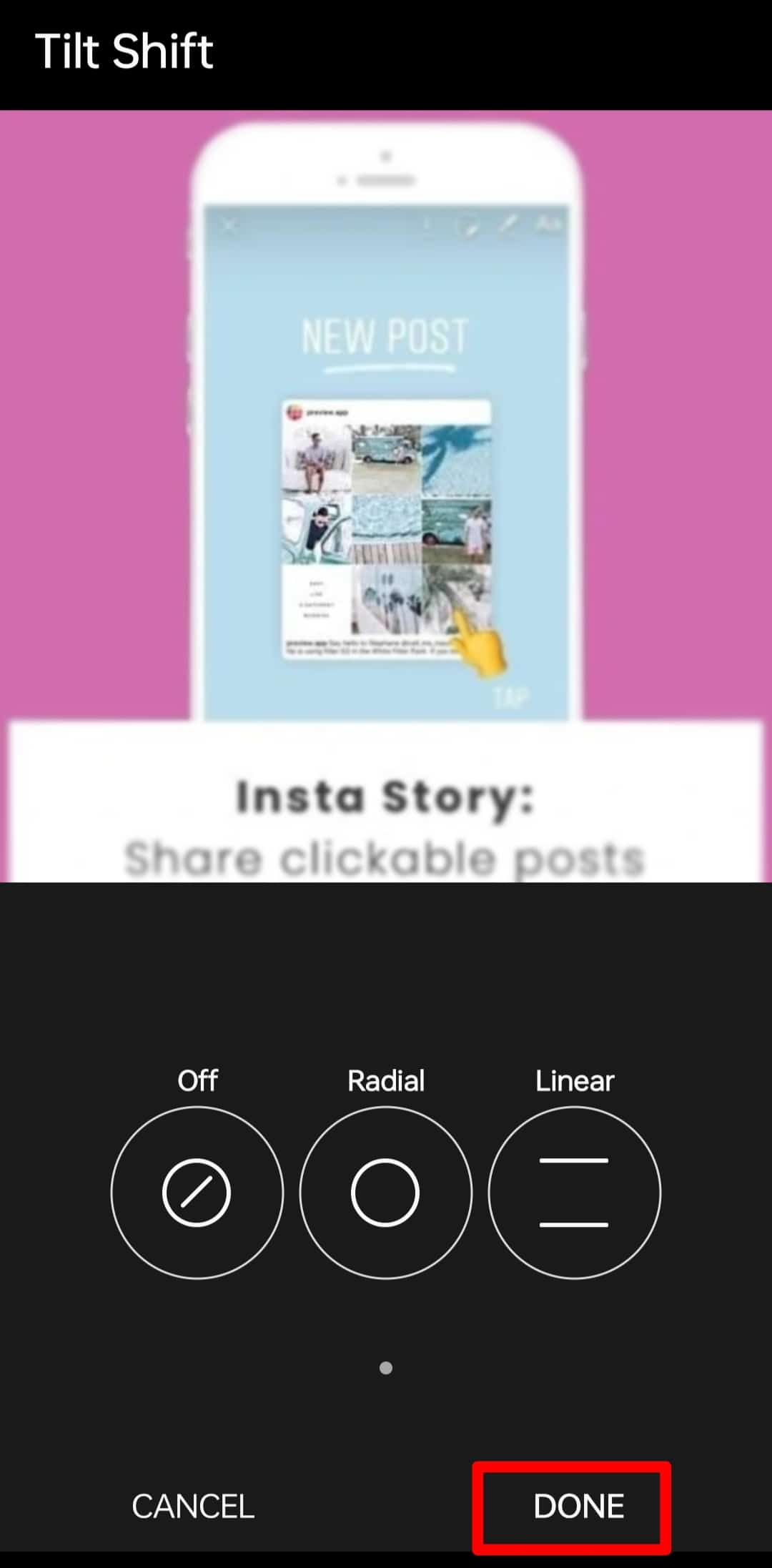 Press Done At The Bottom Instagram