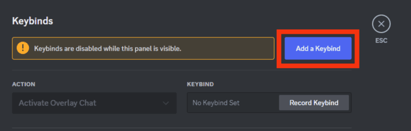 Press The Add A Keybind