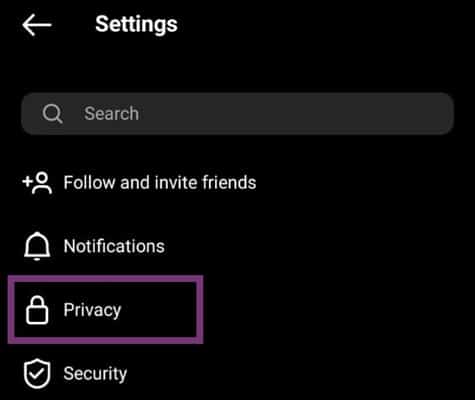 Privacy Section