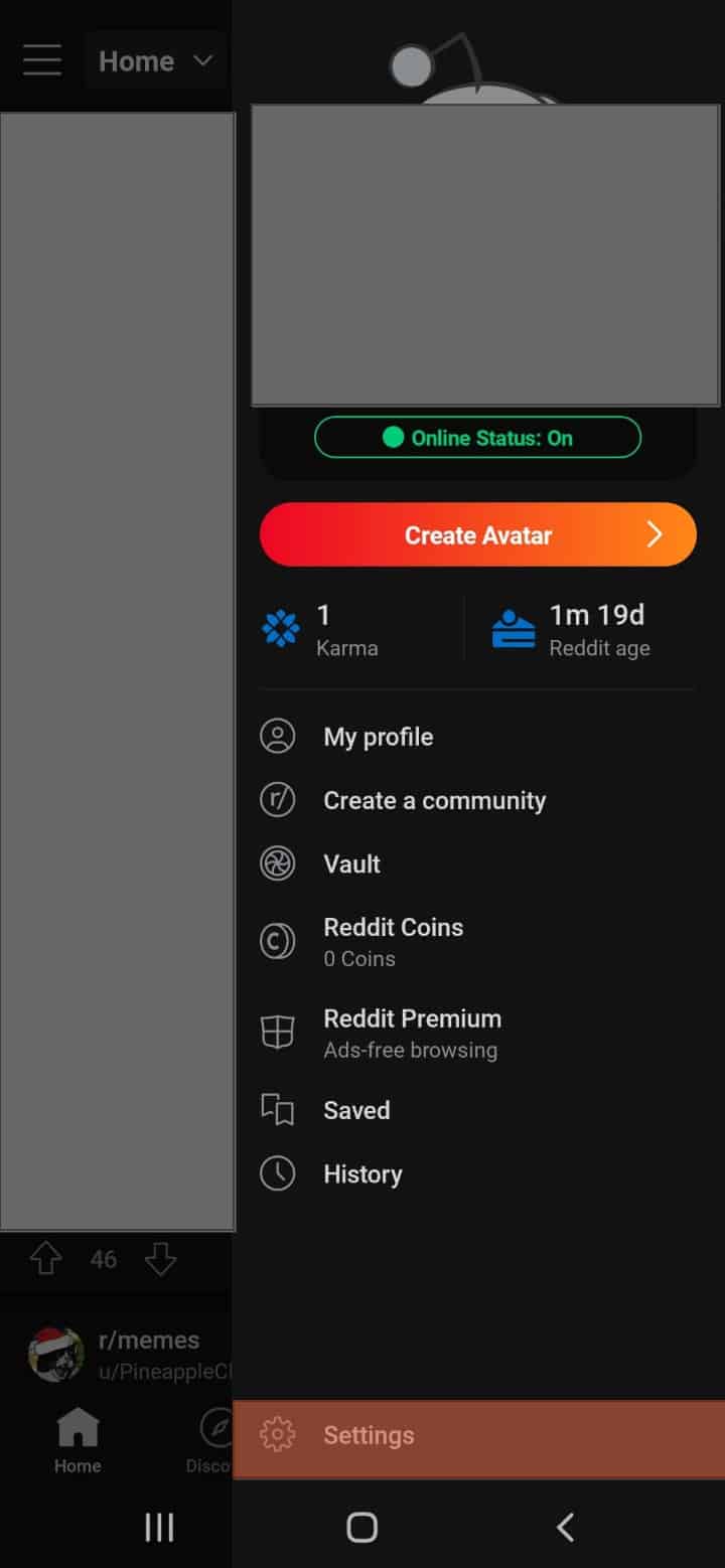 Reddit Settings