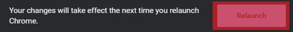 Relaunch Button In Google Chrome