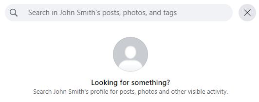 Search Box On Friend's Facebook Profile