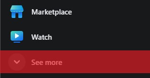 See More Button In The Facebook's Left Navigation