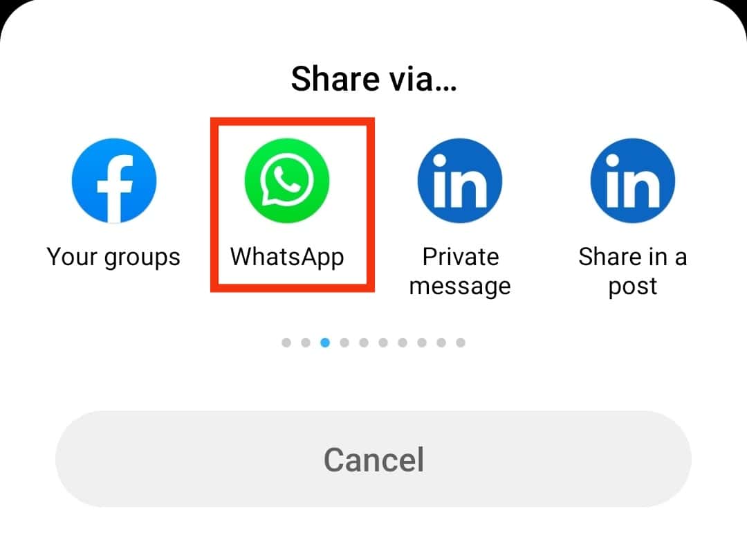 Select Whatsapp