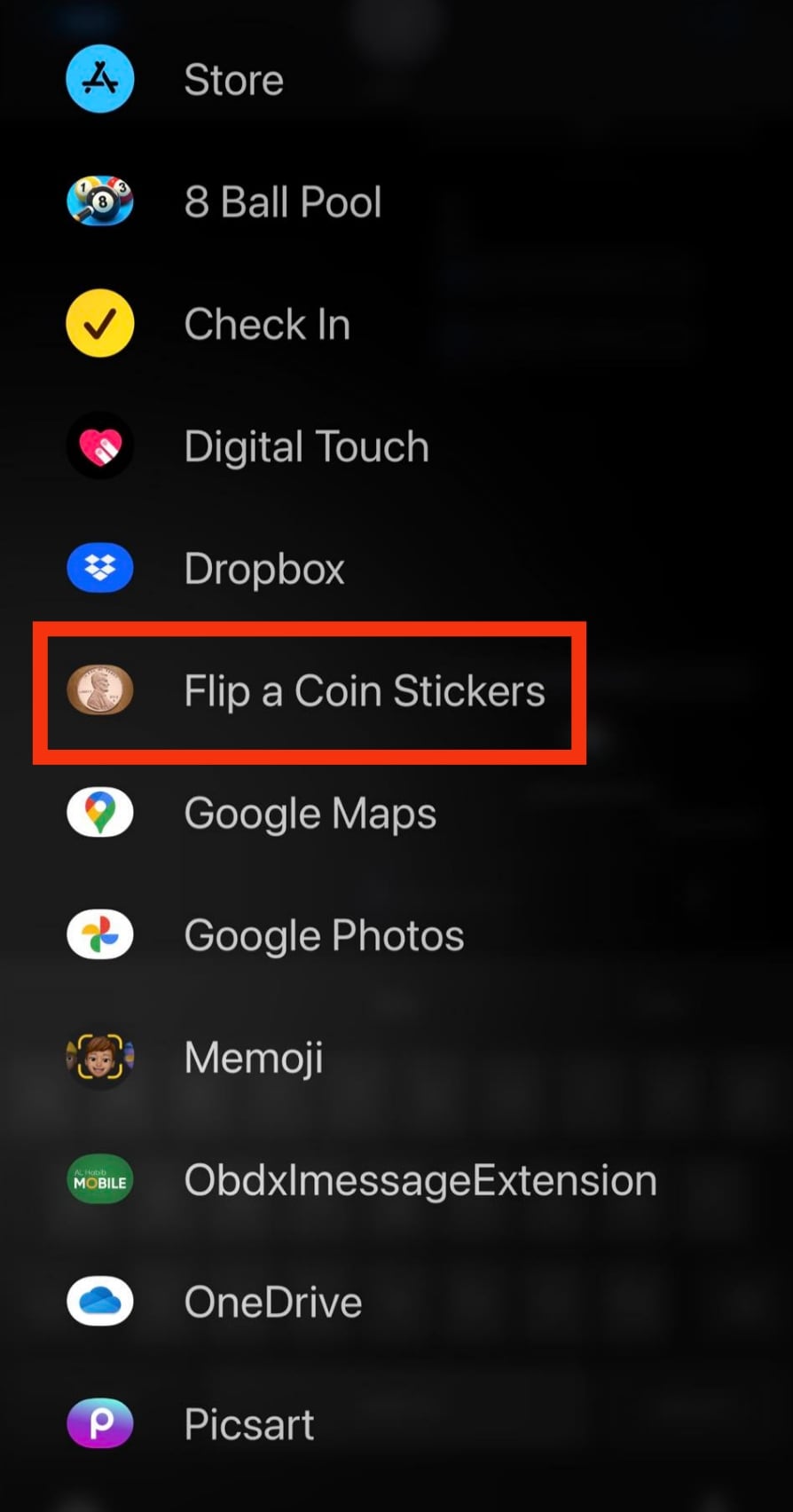 Select The Flip A Coin App From The Apps Tray