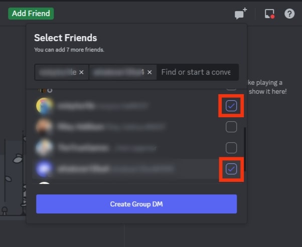 Select The Friends
