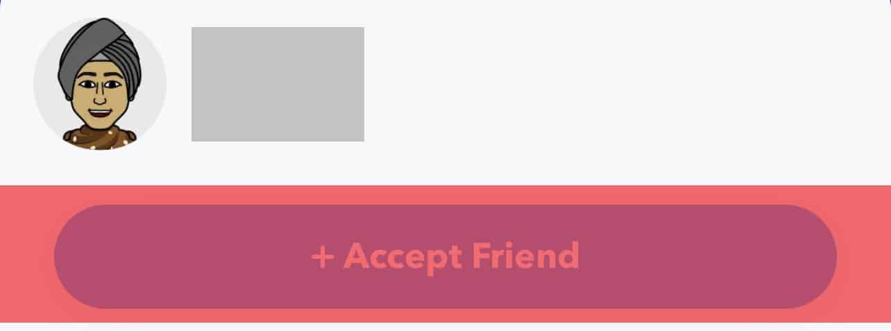 Select Accept Friend