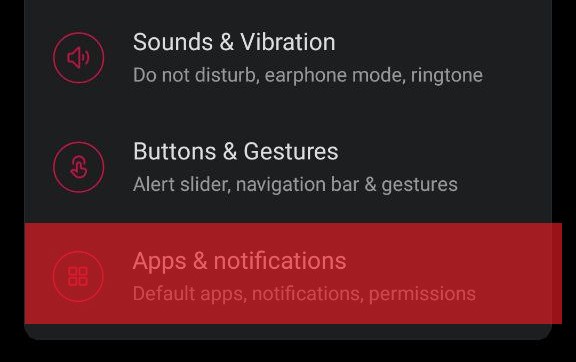 Select Apps And Notifications