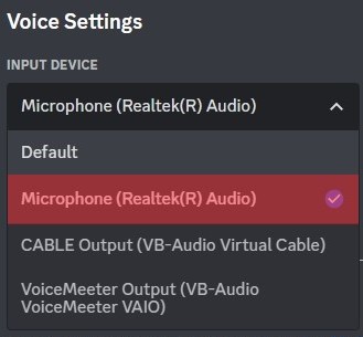 Select Input Device And Microphone