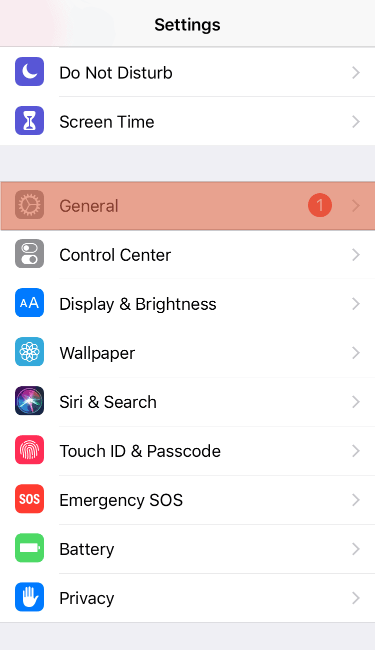 Settings General