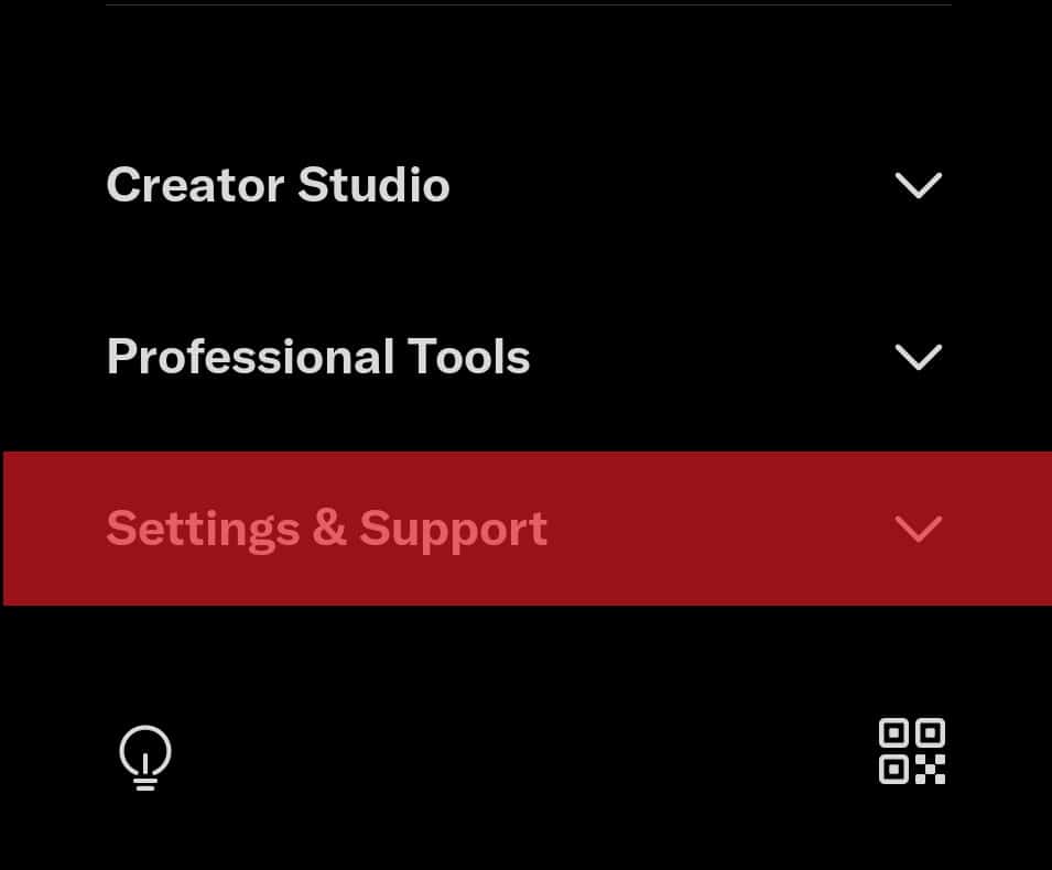Settings &Amp; Support Option On Twitter Mobile App