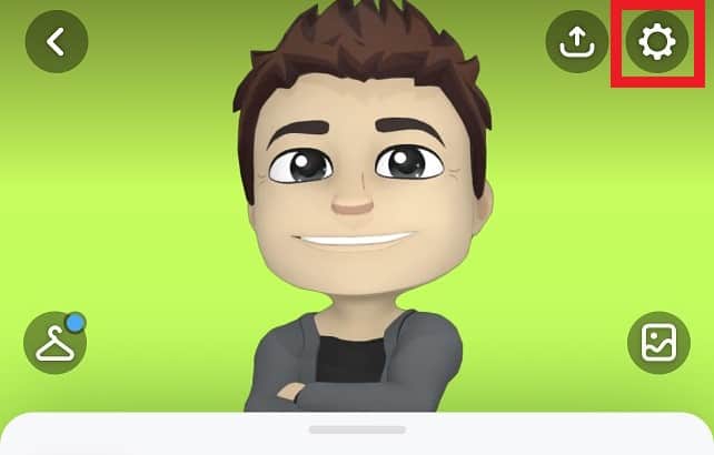 Snapchat Profile - Settings Button