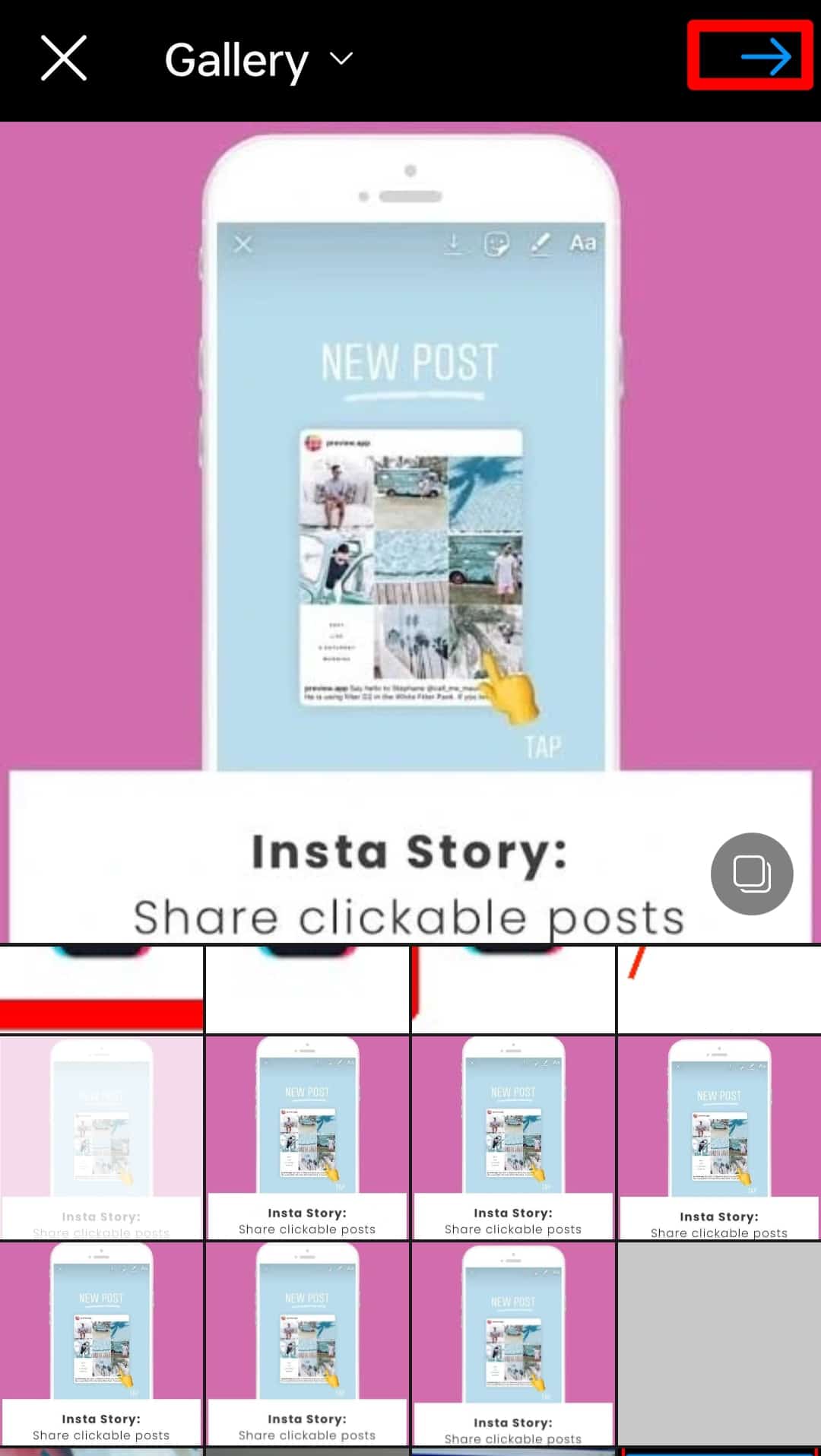 Tap Next In The Top Right Corner Instagram 1
