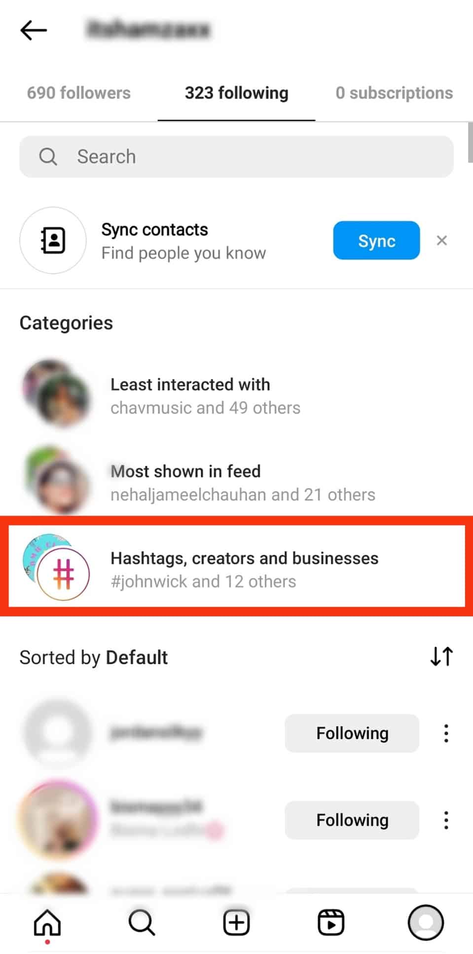 Tap On Hashtags, Creators And Business