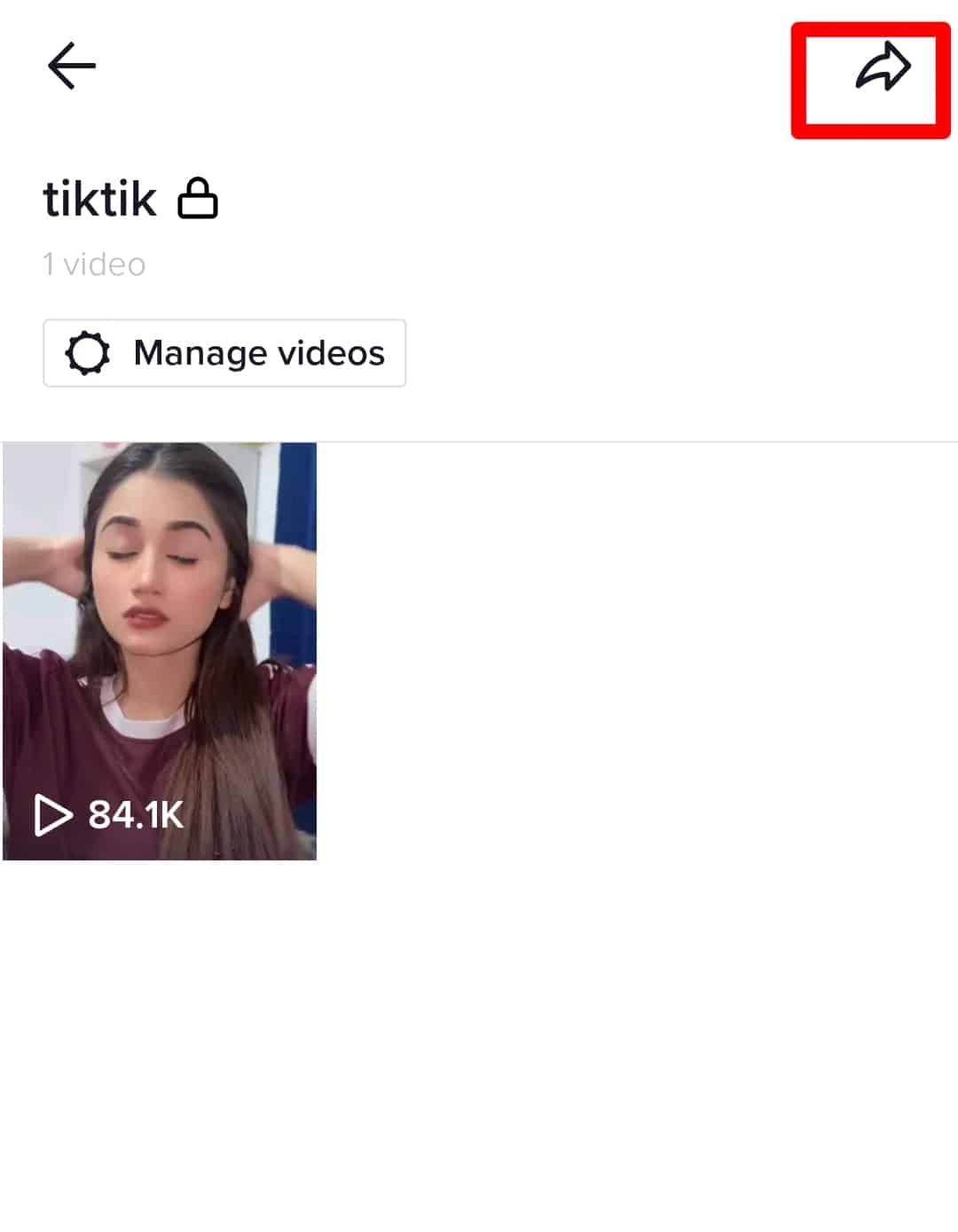 Tap On Arrow Sign On Top Right Corner Tiktok