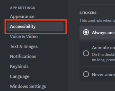 Tap On The Accessibility Option