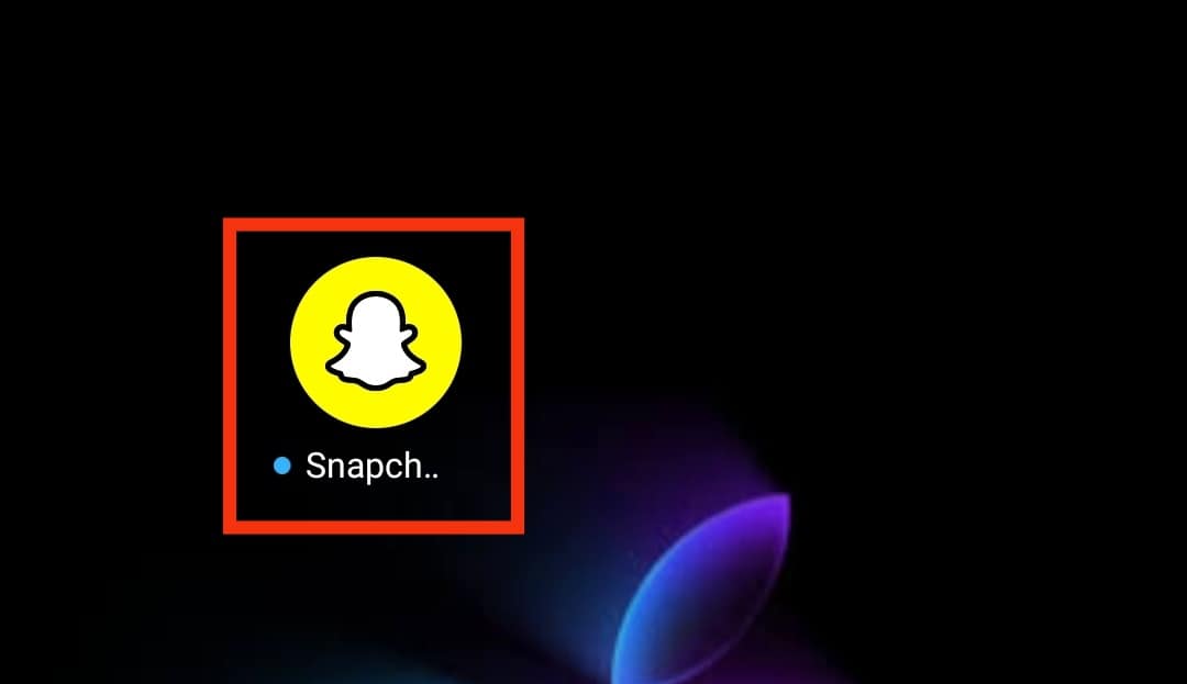 Tap On The Snapchat Icon And Hold