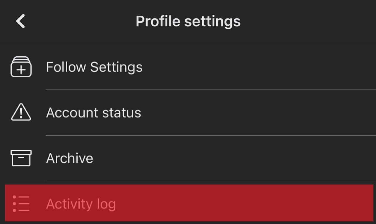 Tap On Activity Log