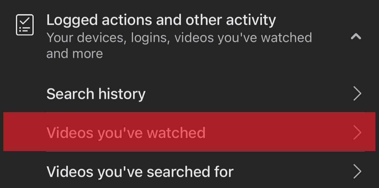 Tap On Videos You've Watched