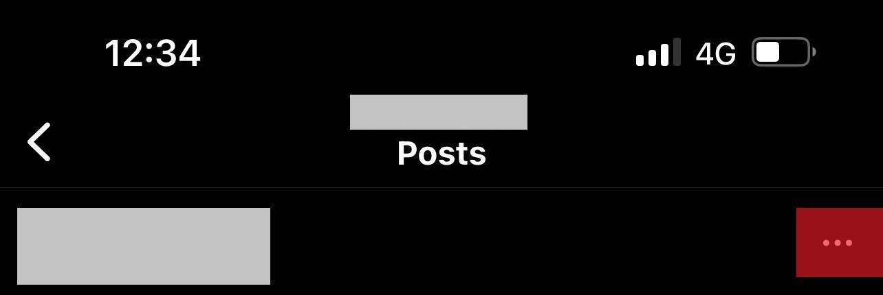 Instagram three dots at the top of a post