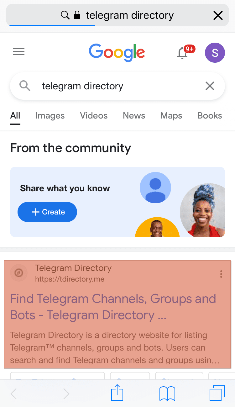 Telegram Directory Google