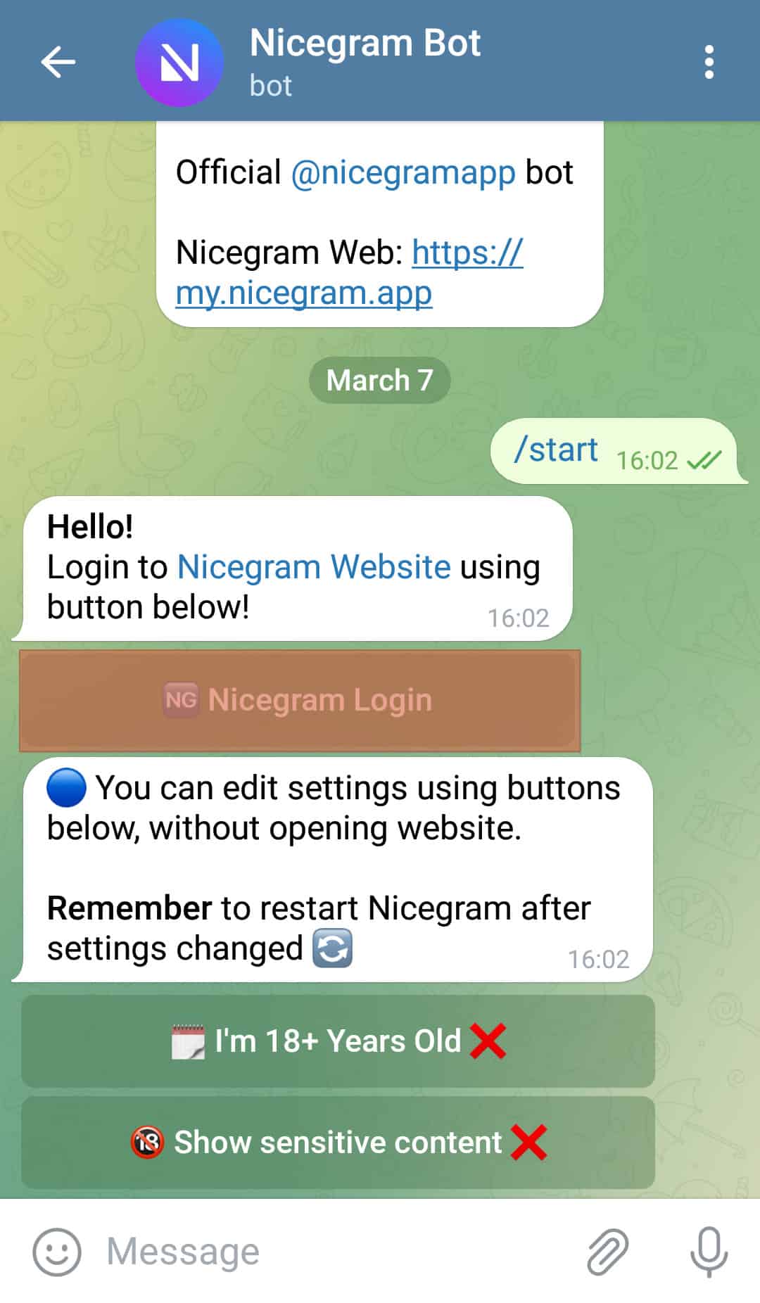 Telegram Nicegram Bot Login 1