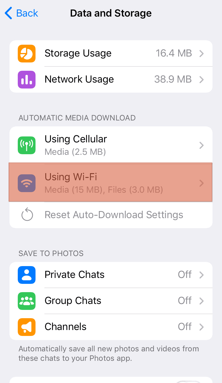 Telegram Storage Wifi