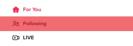 Tiktok Following Tab On Web