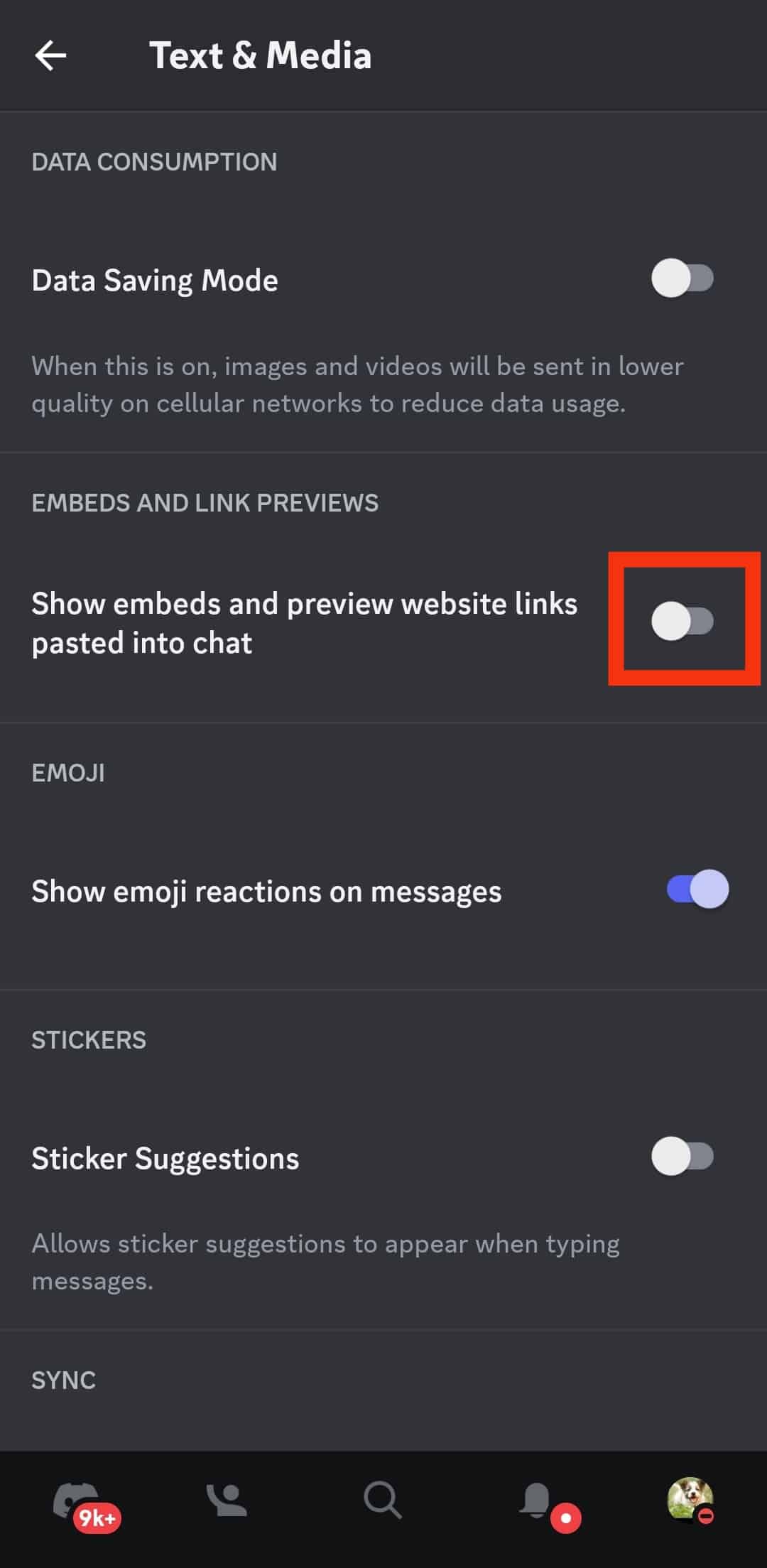 Turn Off The Show Embed And Preview Website Links Pasted Into Chat.