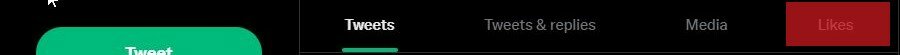 Twitter Likes Tab On The Browser Version