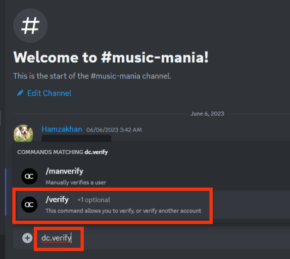 Type The Dc.verify And Select The Verify Option