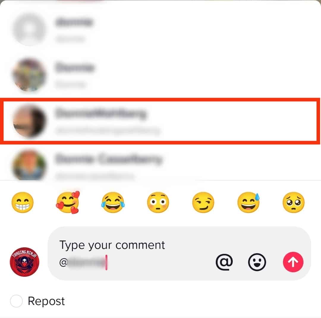 Type The Username