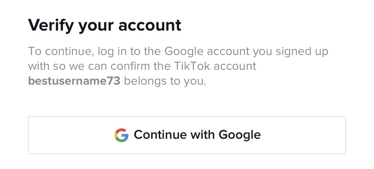 Verify Your Accont While Deleting On Tiktok