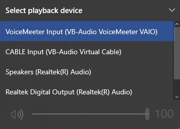 Voicemeeter Option