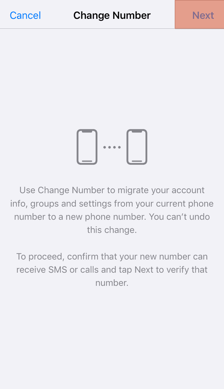 Whatsapp Change Number
